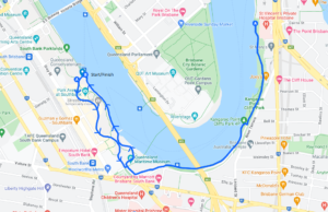 Anna's Walk Brisbane map